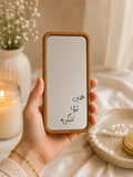 آینه دستی با متن همین طوری قشنگی♡